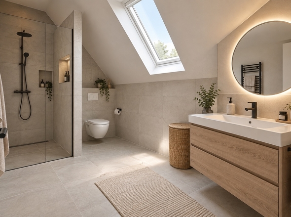 Badezimmer über KI generiert 