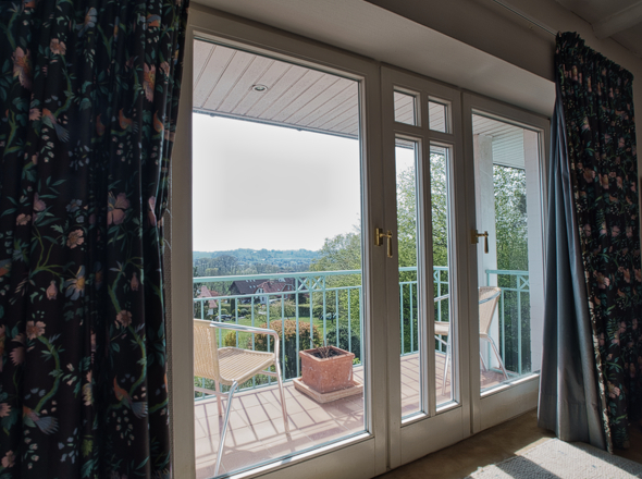 blick auf balkon