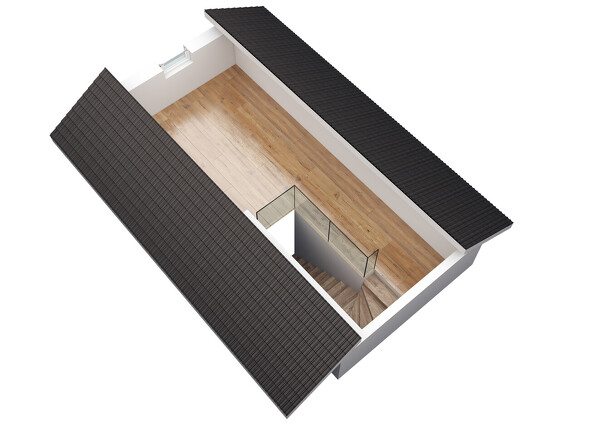 Spitzboden - 3D Grundriss