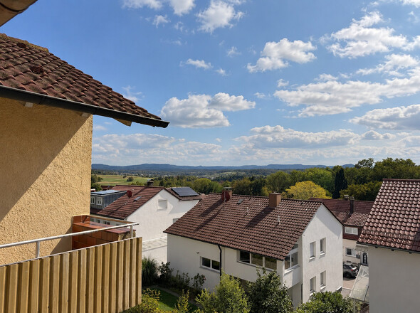 Blick vom Balkon