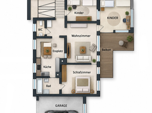 Grundriss EG und OG