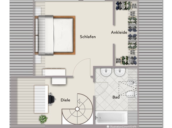 Grundriss 2. Ebene