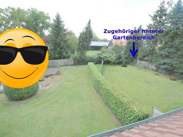 Zugehöriger hinterer Garten