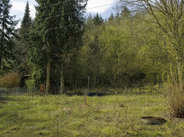 Garten auf der Rückseite