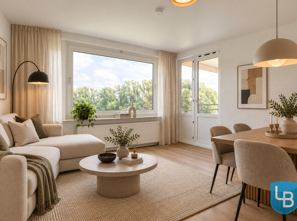 Ein modernes Wohnzimmer 