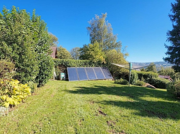 Garten mit Solarthermie