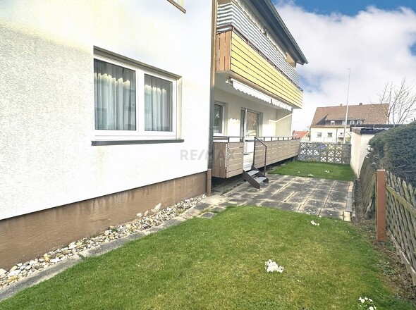 Gartenanteil mit Zugang zum Balkon