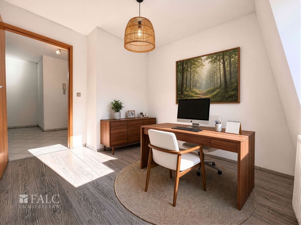 Arbeitszimmer visualisiert