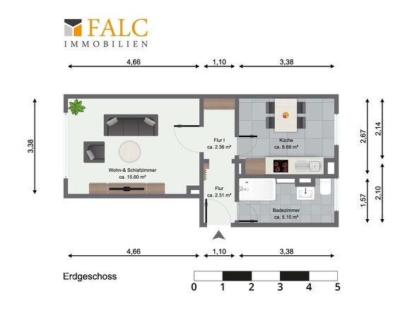 Grundriss Wohnung