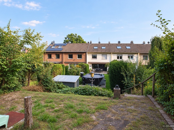 Garten auf zwei Ebenen