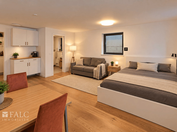Wohn-Schlafzimmer