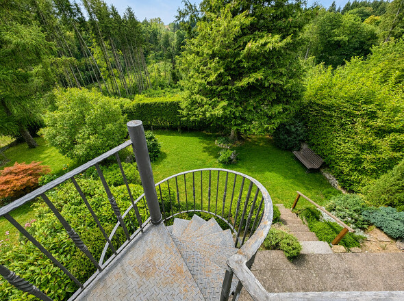 Garten - Wendeltreppe vom OG